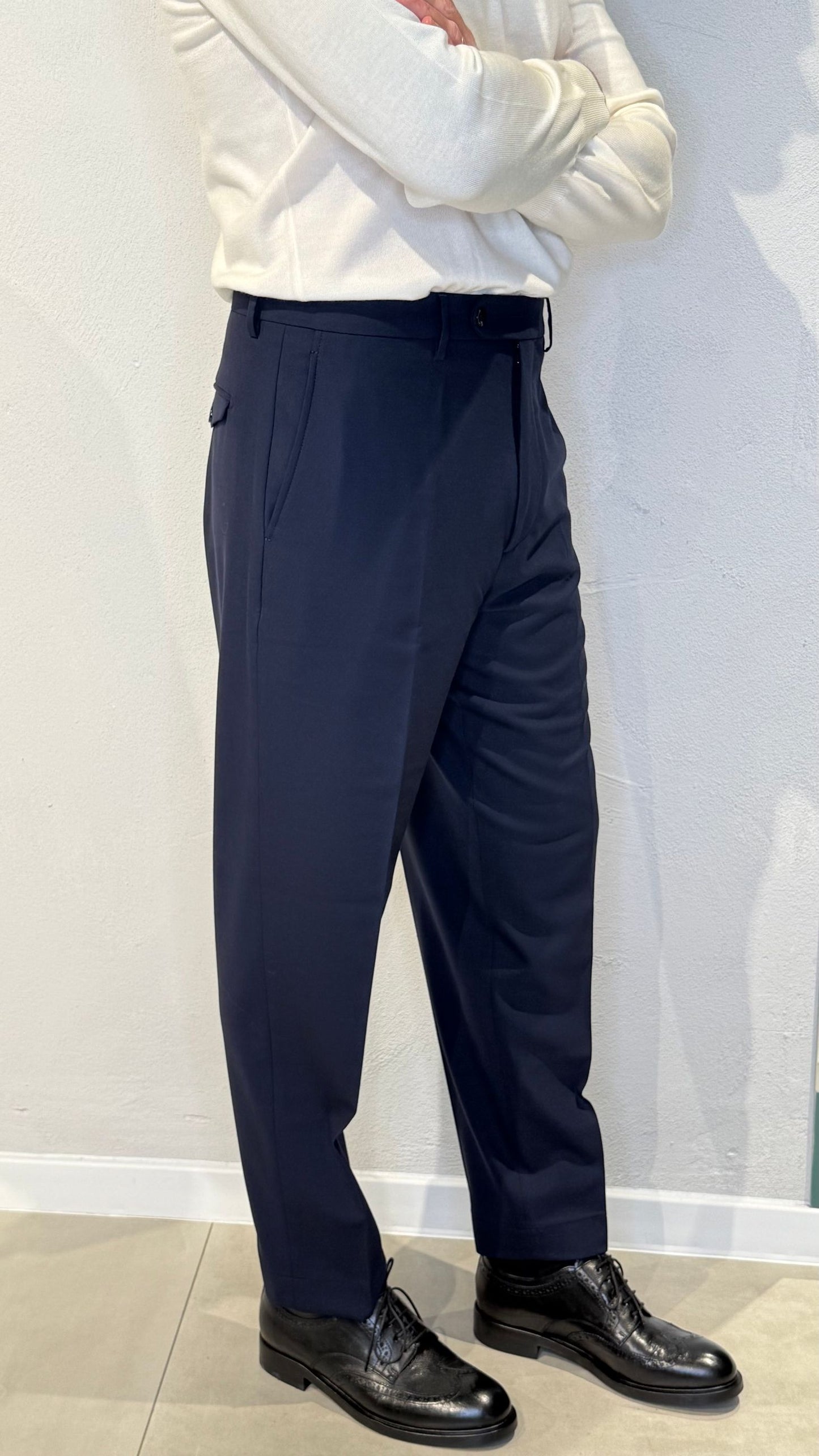 CHIAIAFFLONGBN7000X/NAVY - PANTALONE - BERWICH