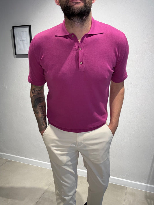 LD1277/FUXIA - POLO 3 BOTTONI - ASHEVILLE