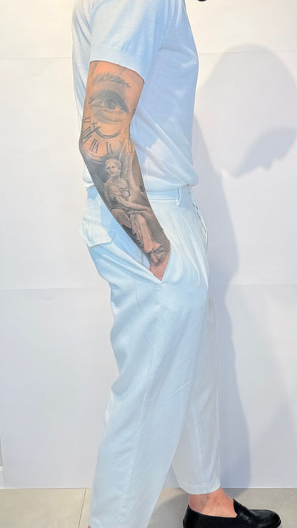 LUCAT257CANVAS/BIANCO - PANTALONE - VANDOM