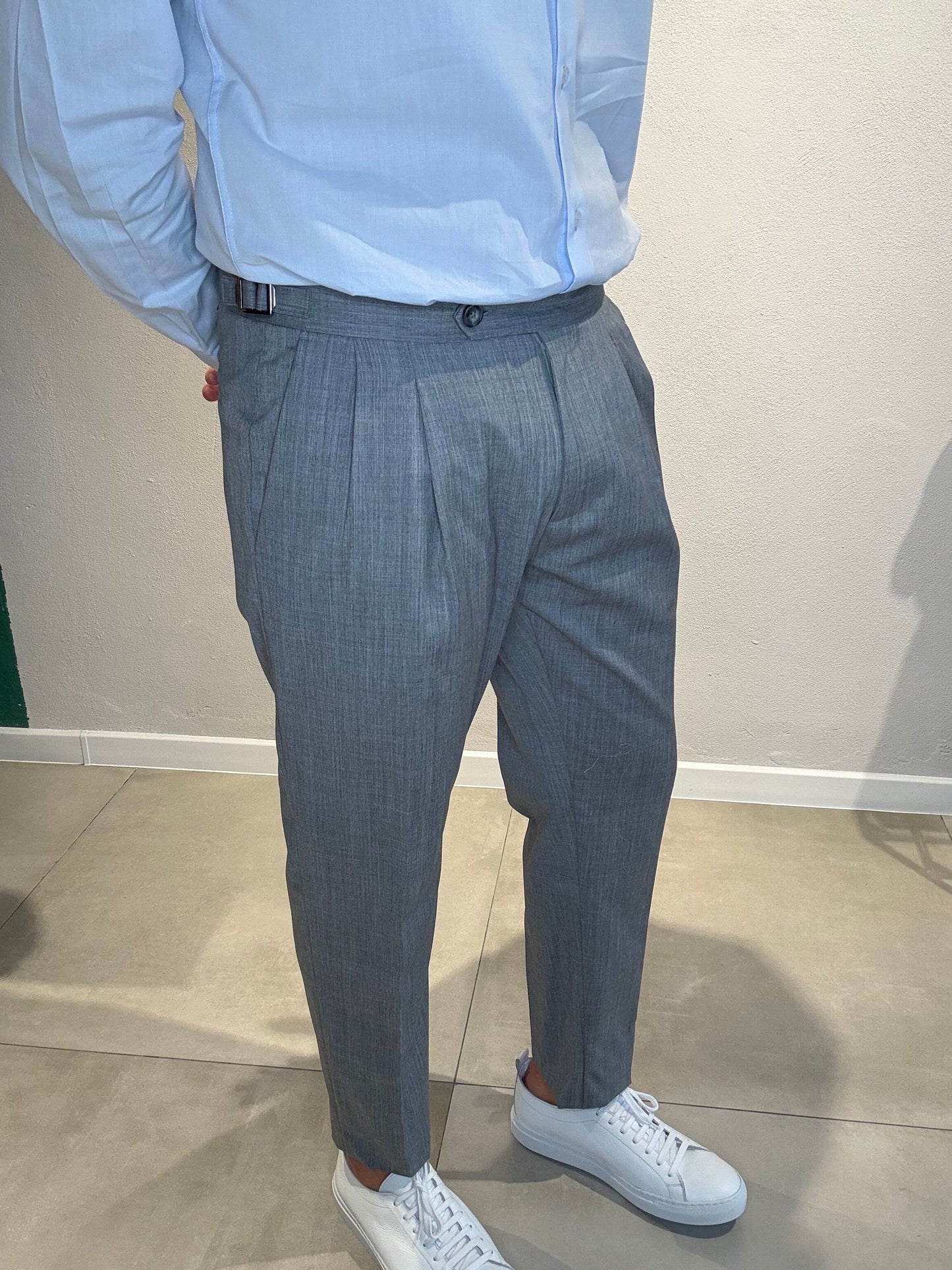 GIOVANNIT109/GRIGIOMEDIO - PANTALONE DOPPIA PENCE - VANDOM