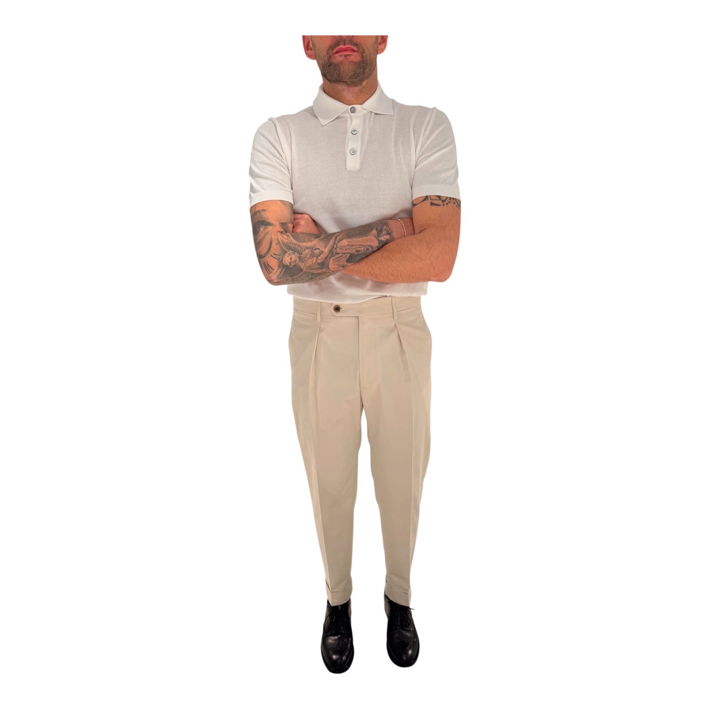 CHIAIALONGCV100BX/ECRU' - PANTALONE - BERWICH