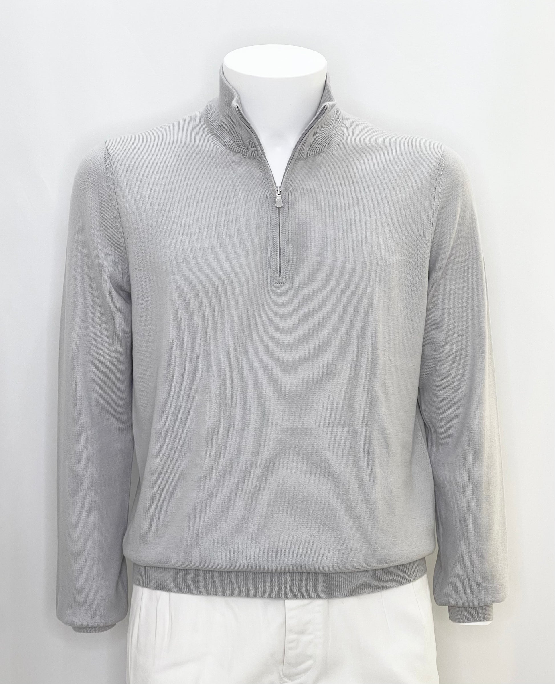 Pullover aplomb zip grigio - aplomb uomo #