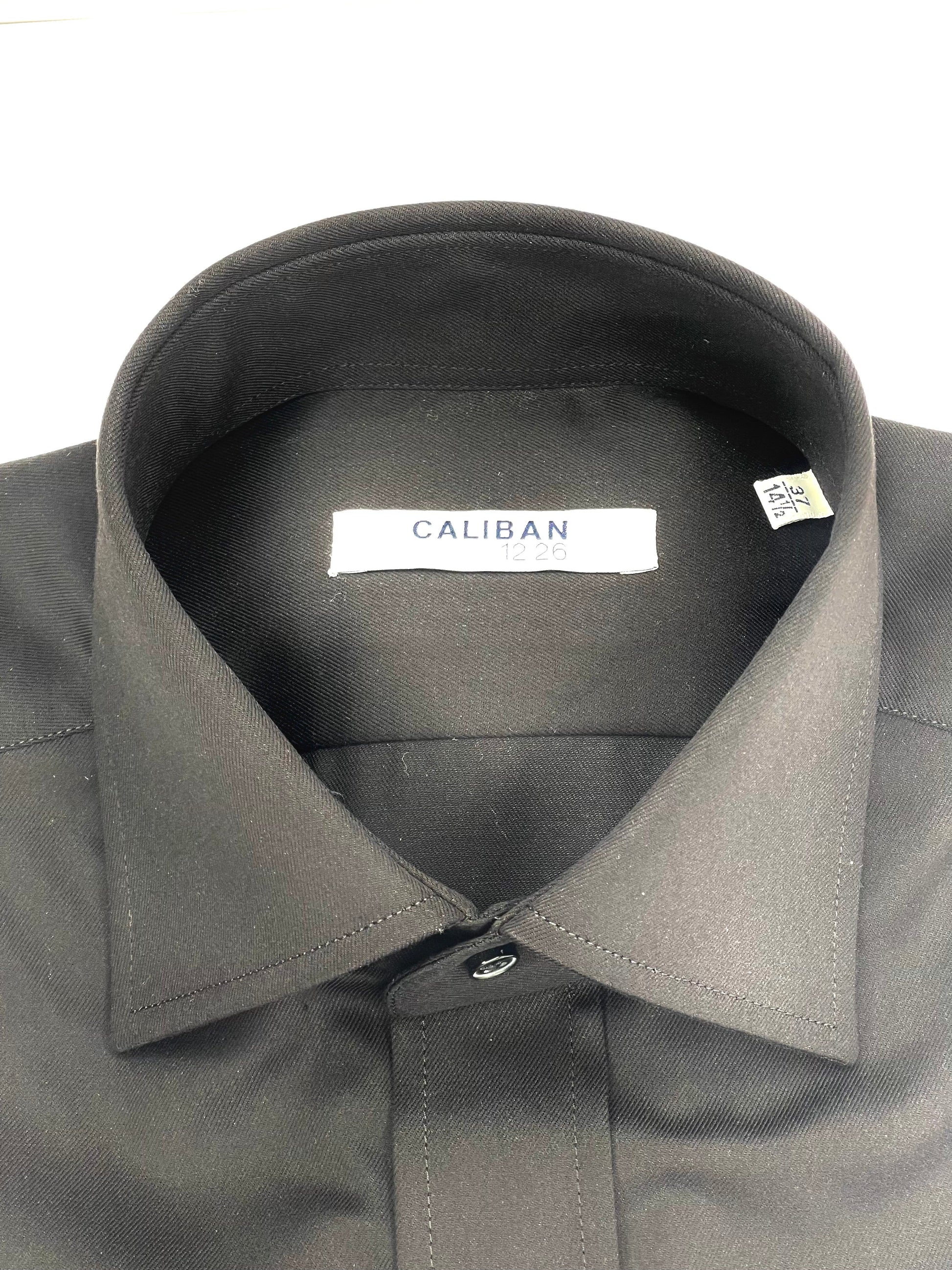 Camicia Caliban nera - aplomb uomo #