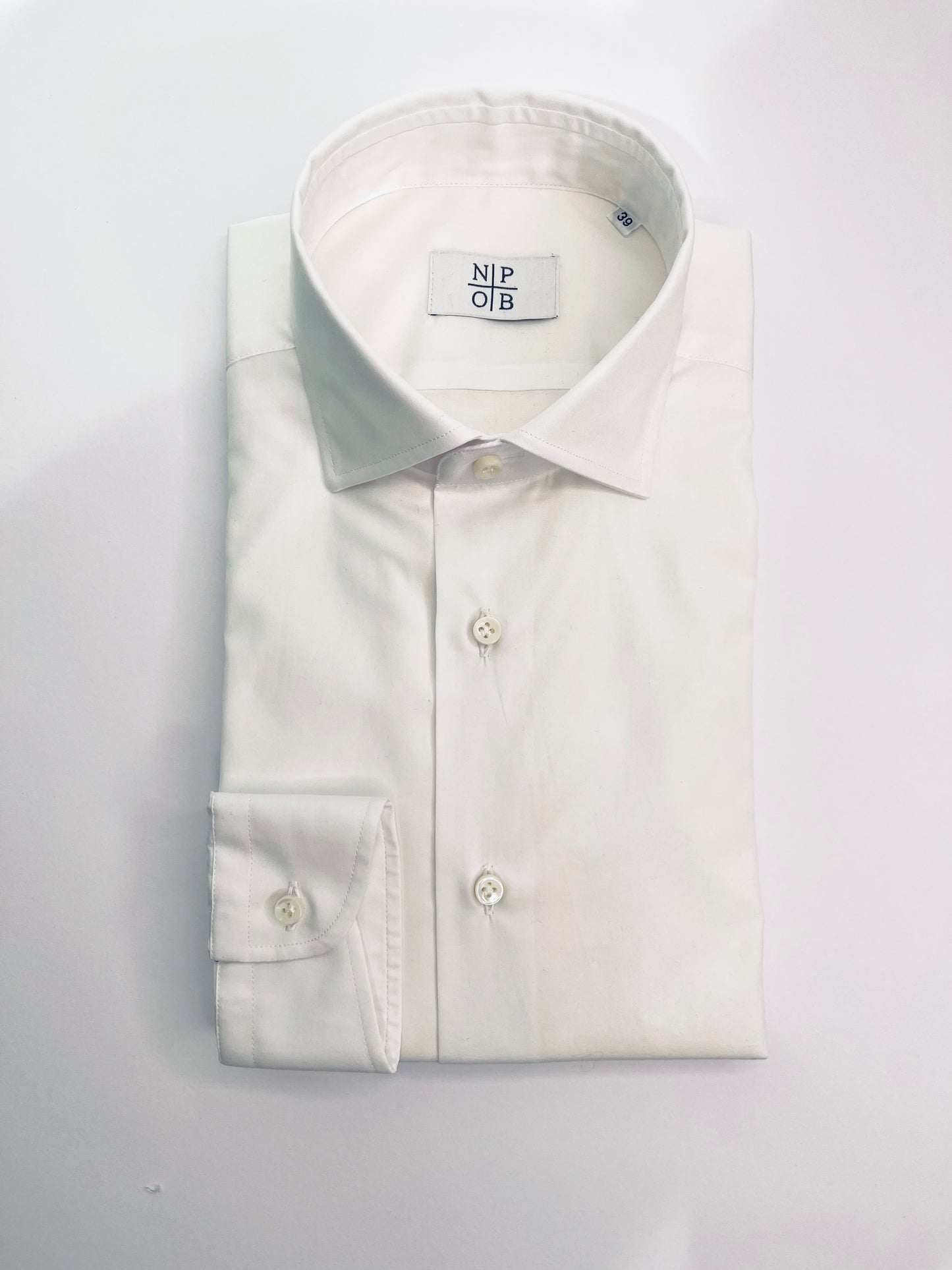 CAMICIA TINTA UNITA  - BIANCA - MASTRICAMICIAI