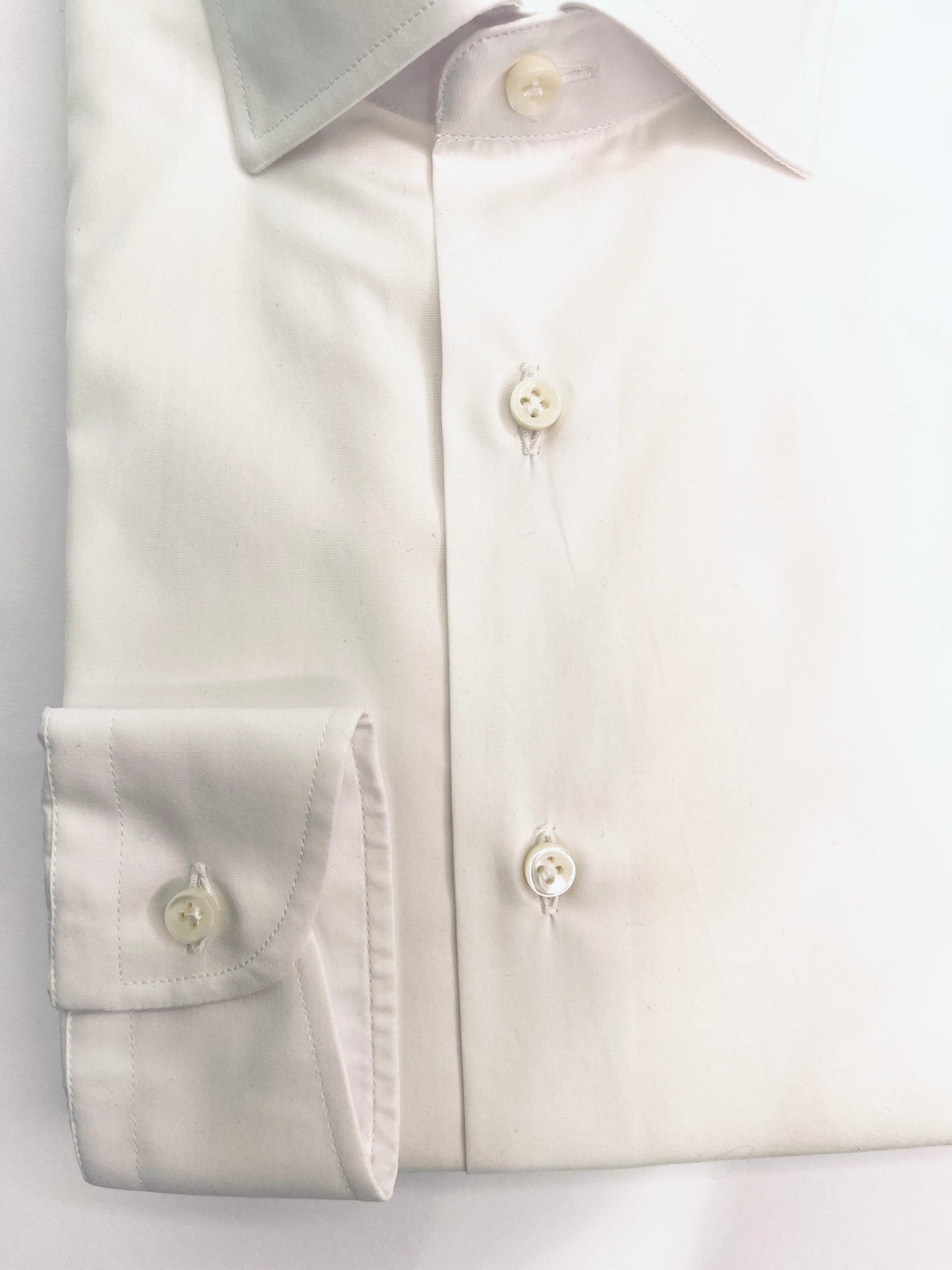 CAMICIA TINTA UNITA  - BIANCA - MASTRICAMICIAI