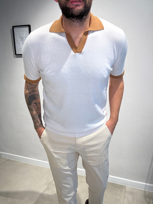 LD1277BICOLOR/BIANCOBEIGE - POLO DERBY M/M - ASHEVILLE