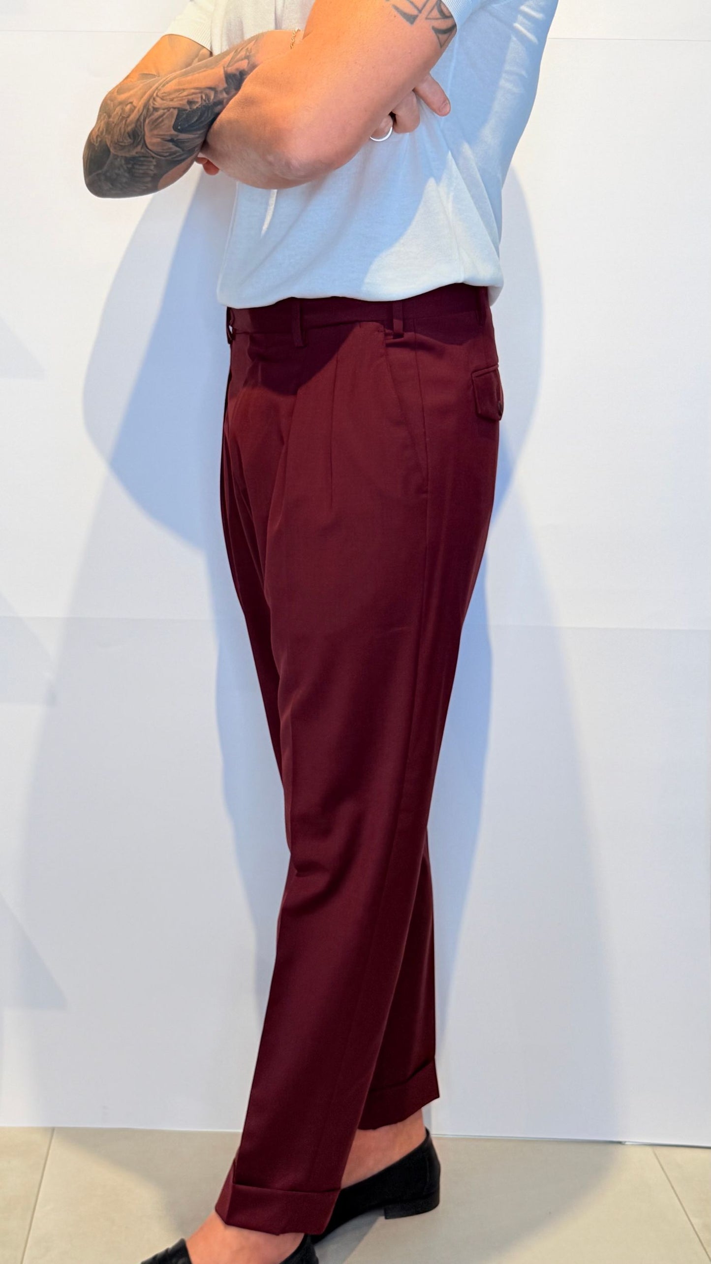 P1682/BORDEAUX - PANTALONE - IDENTITA' ITALIANA