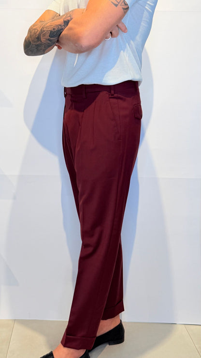 P1682/BORDEAUX - PANTALONE - IDENTITA' ITALIANA
