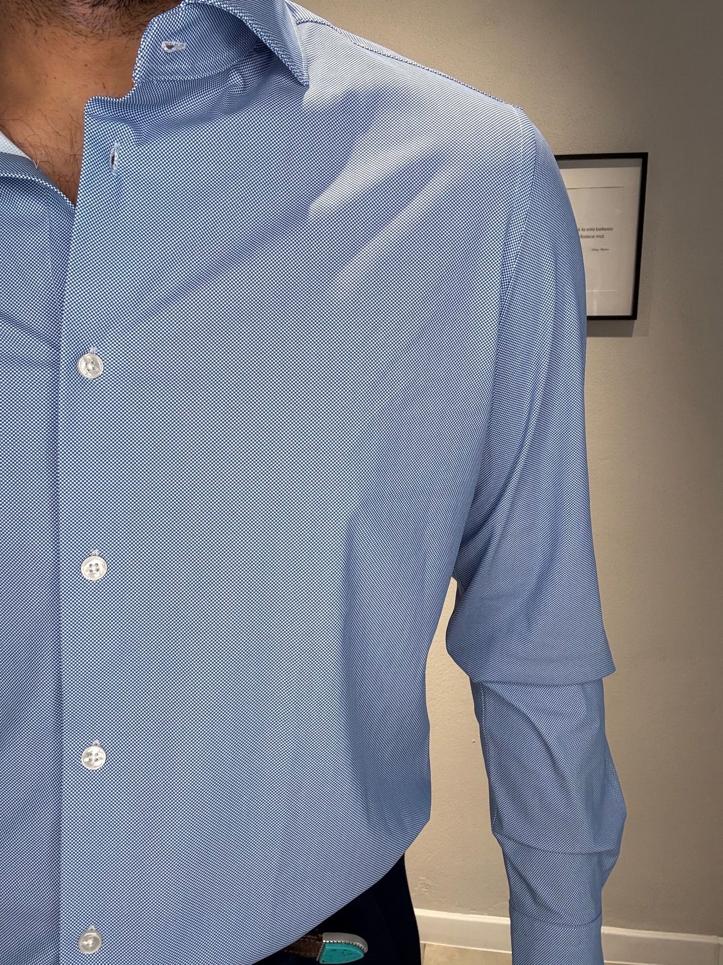 NETOXFORD/AR25SR11CA COL.BLUETTE - CAMICIA NO STIRO - ARCHIVIUM