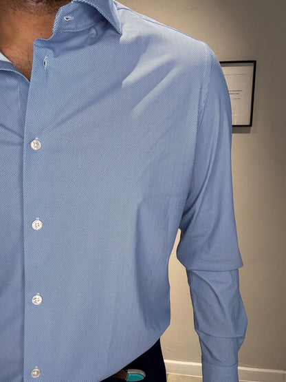 NETOXFORD/AR25SR11CA COL.BLUETTE - CAMICIA NO STIRO - ARCHIVIUM