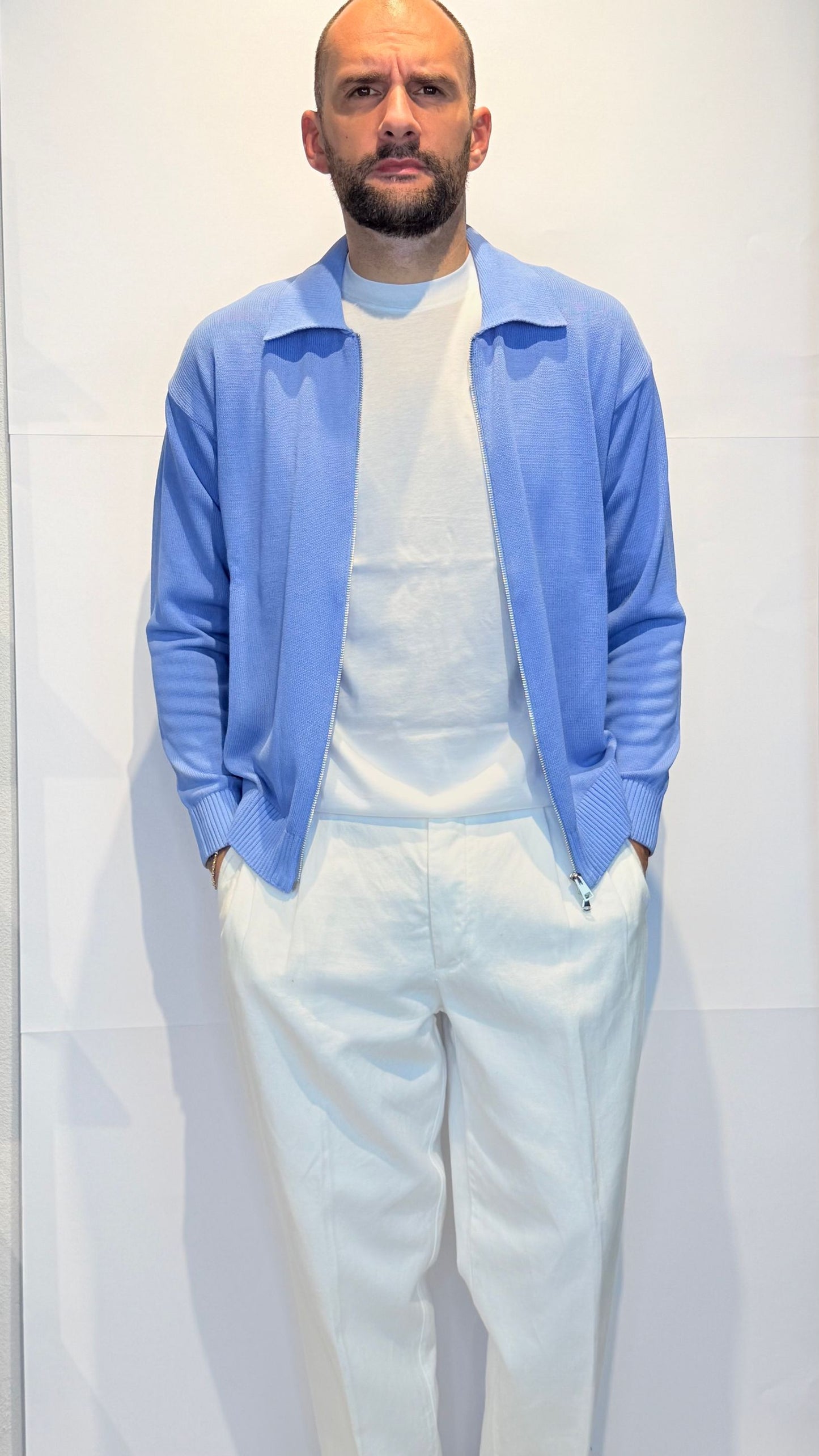 FX9607/AZZURRO - CARDIGAN - PRIVATI