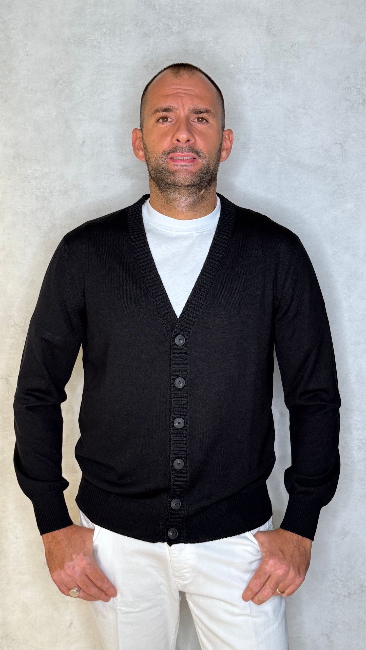 CARDIGAN57104/14821/NERO - CARDIGAN - aplomb