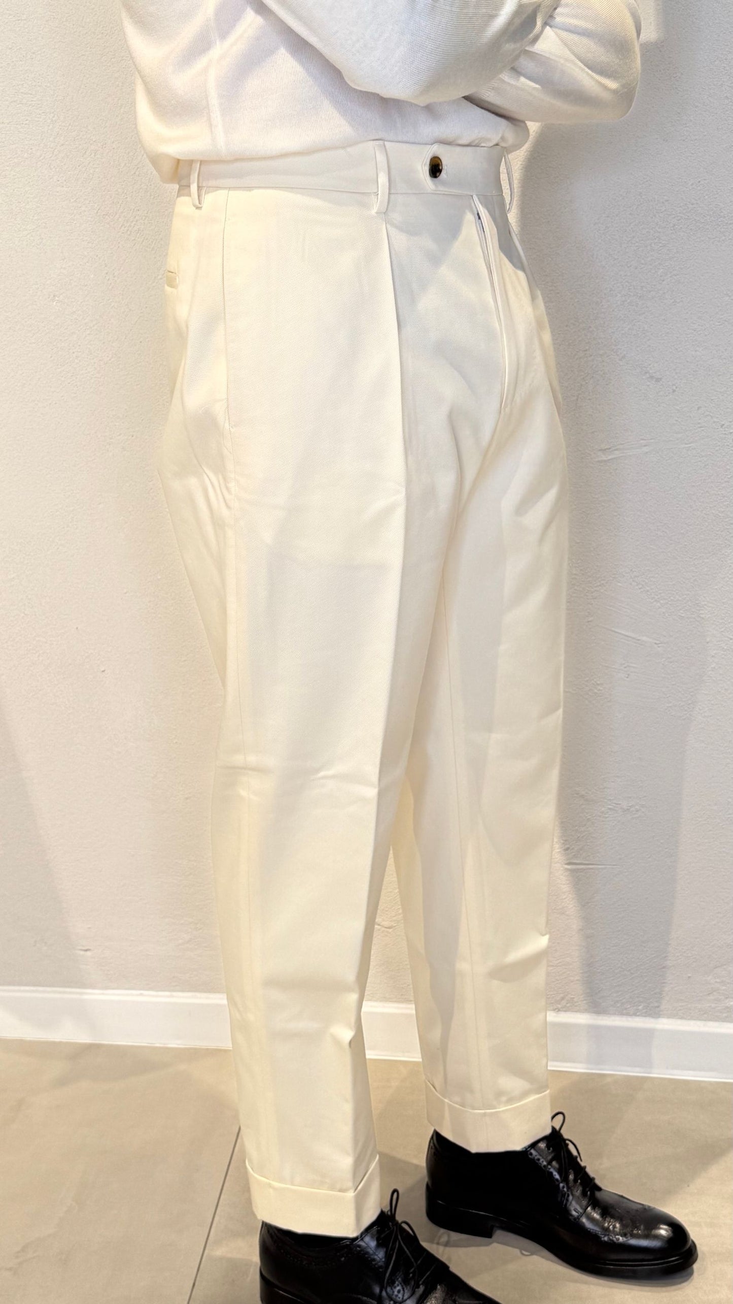 CHIAIALONGSB1201/CHALK - PANTALONE - BERWICH