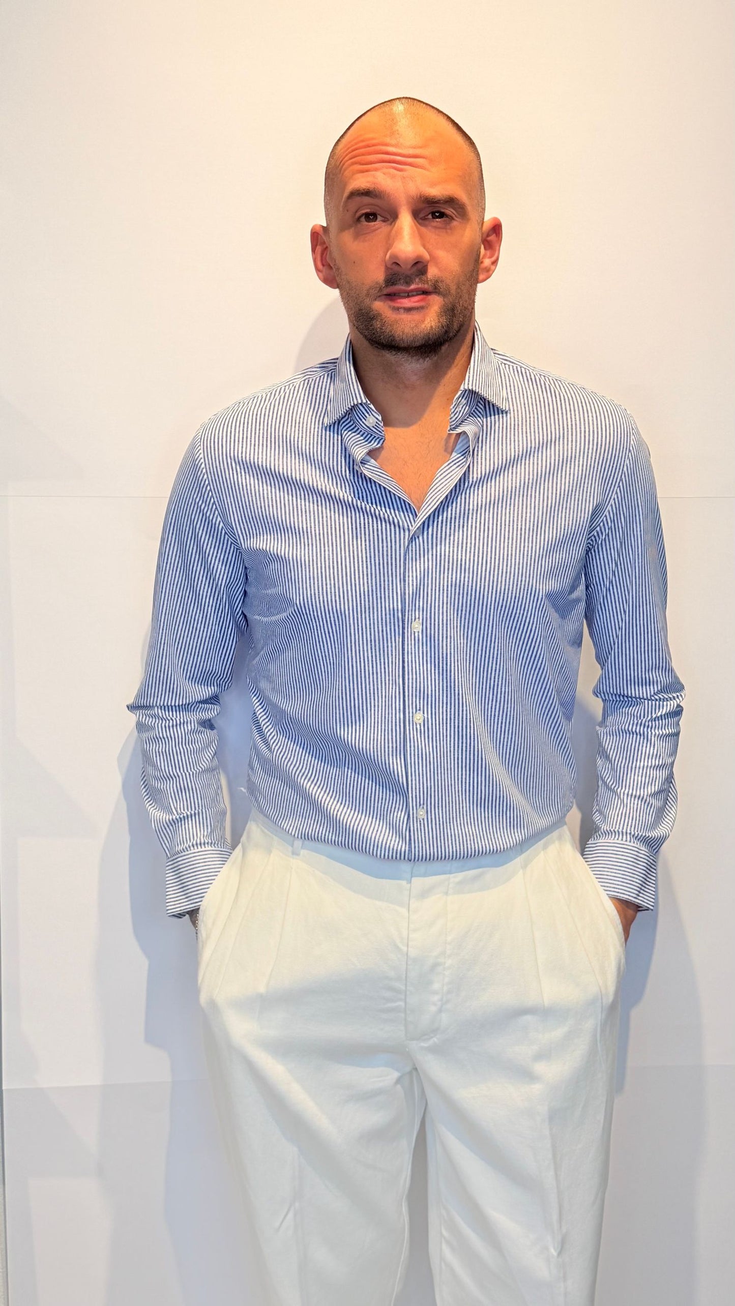 26S10CA-200BLU/BIANCO - CAMICIA - PHILOTINTO
