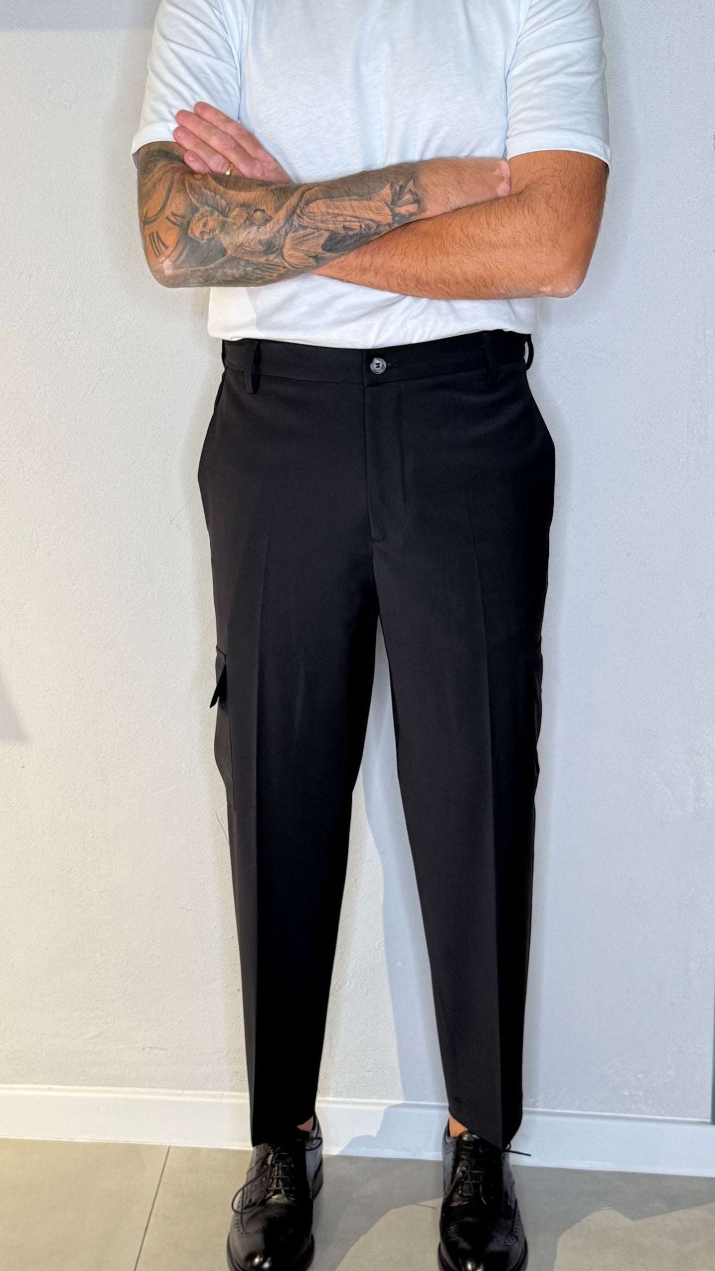 GIUSEPPET244/NERO - PANTALONE - VANDOM