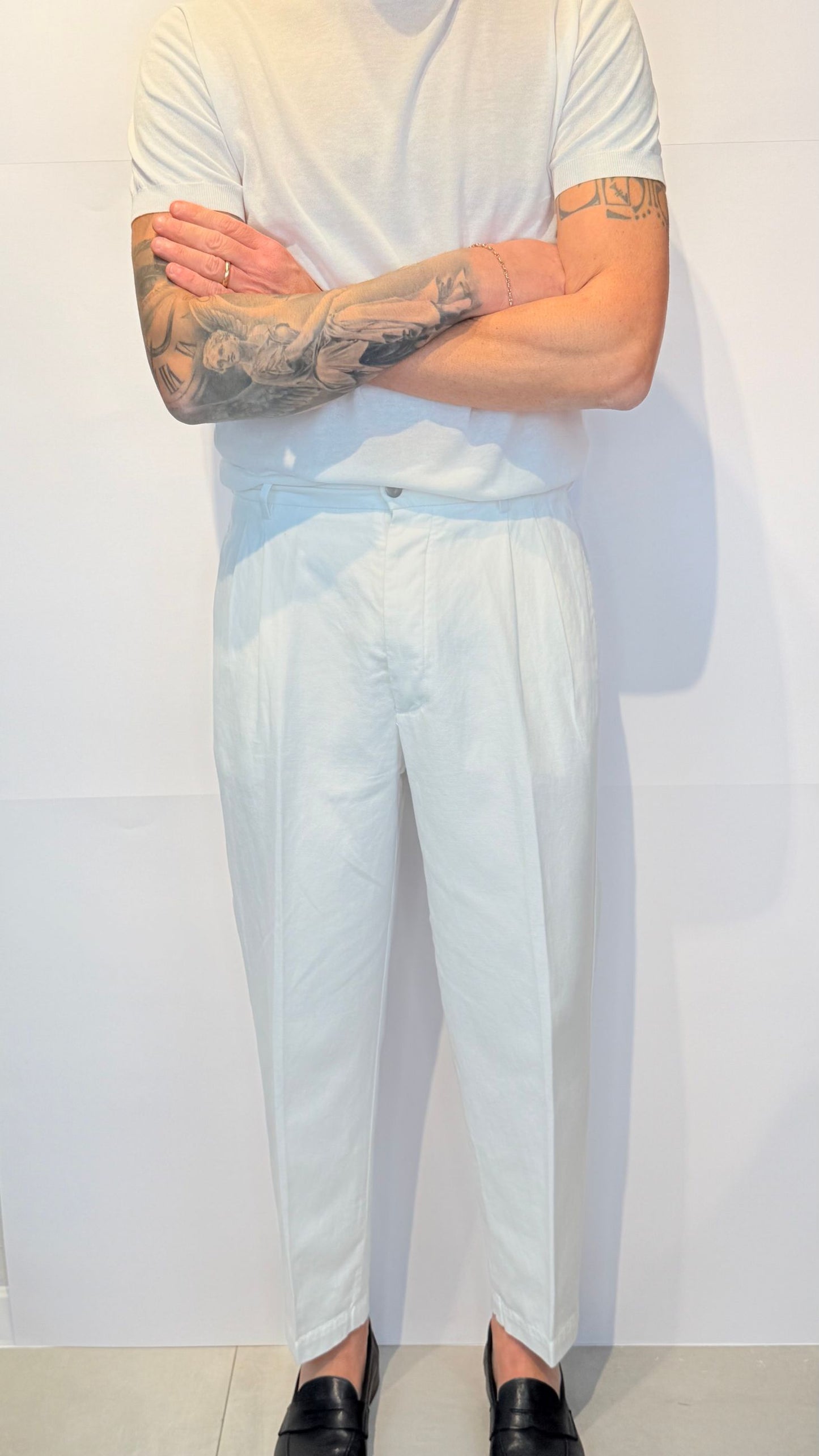 LUCAT257CANVAS/BIANCO - PANTALONE - VANDOM
