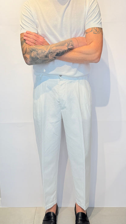 LUCAT257CANVAS/BIANCO - PANTALONE - VANDOM
