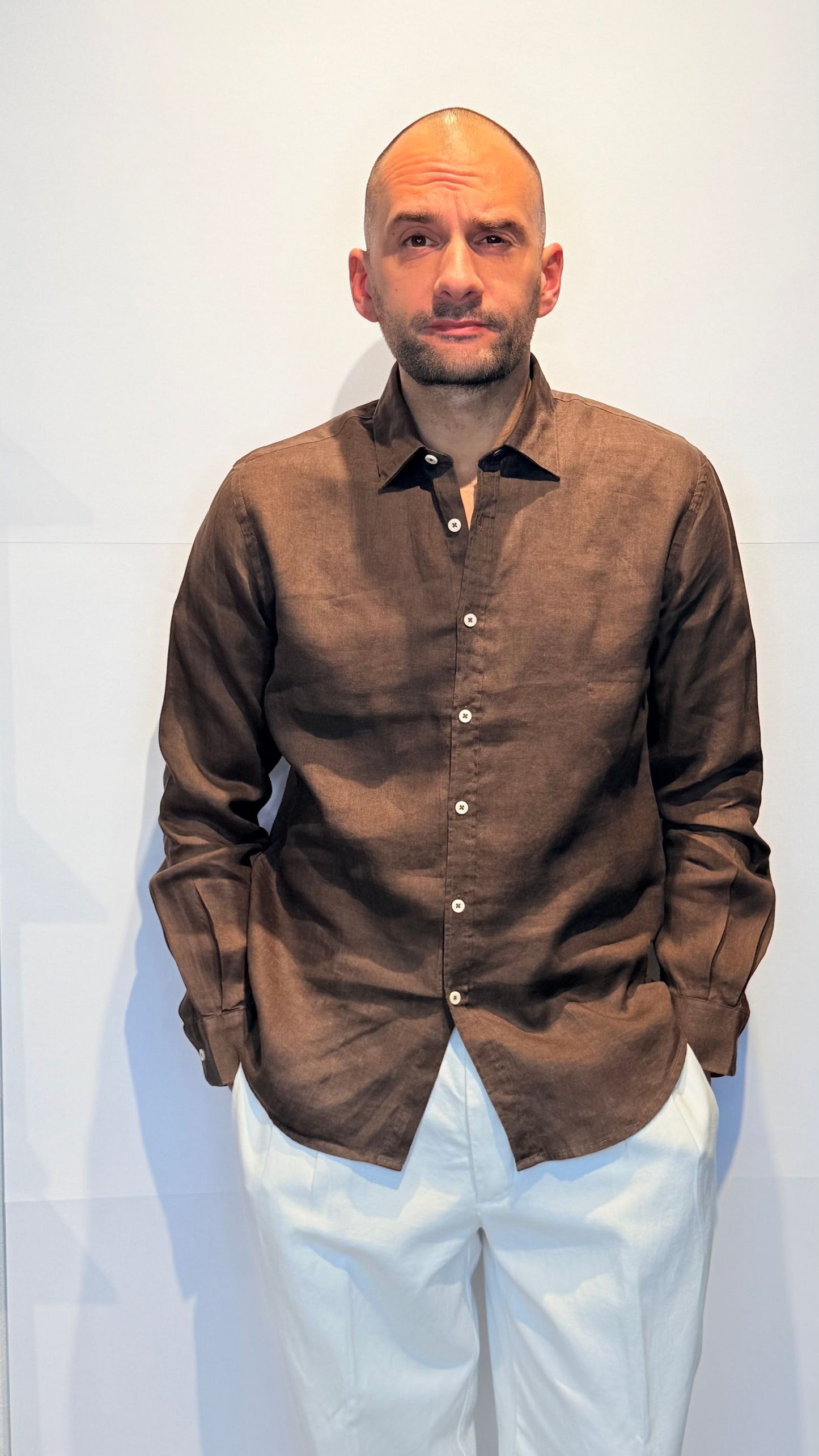 26S18CA-706DARKBROWN - CAMICIA - PHILOTINTO