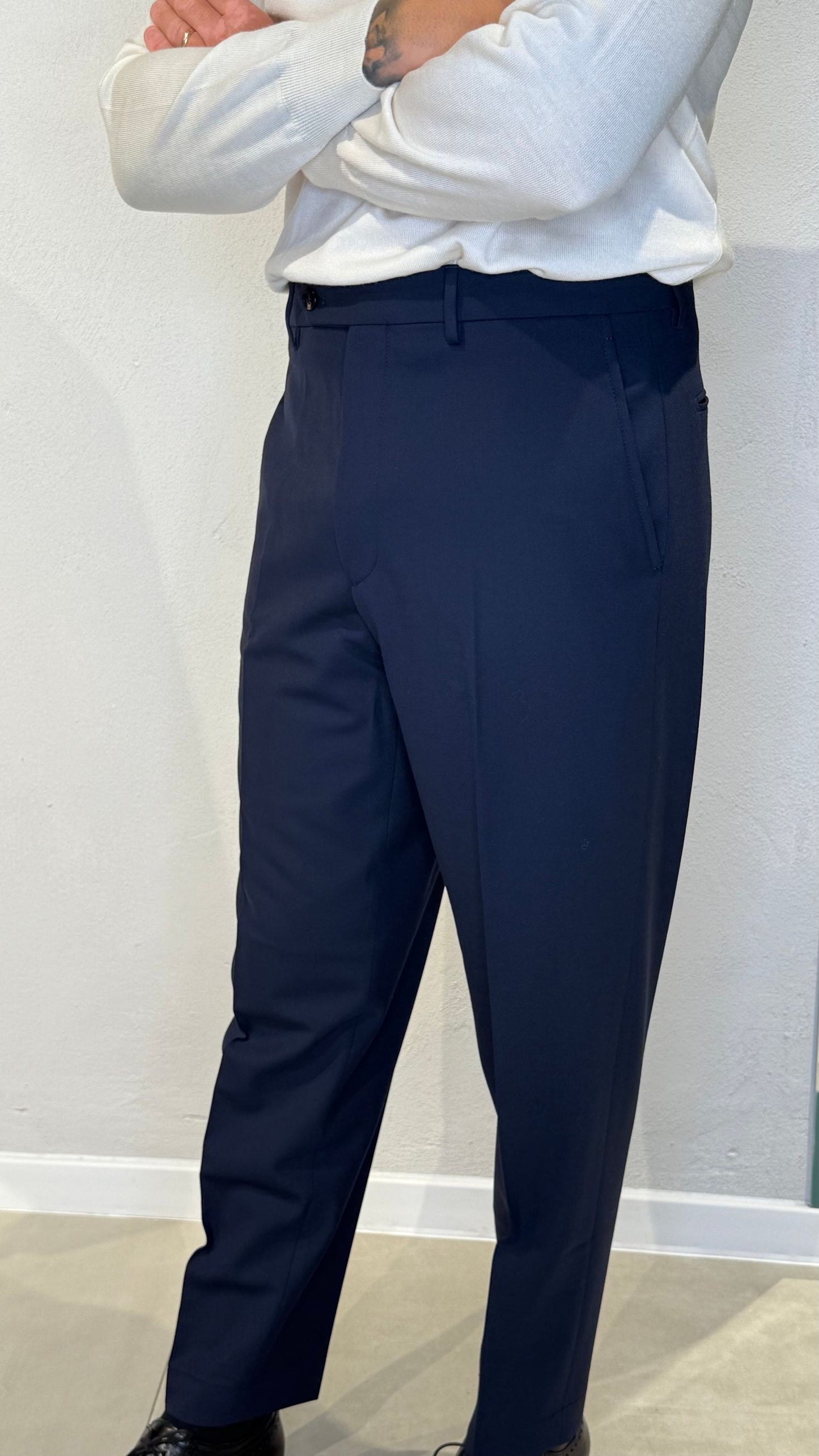 CHIAIAFFLONGBN7000X/NAVY - PANTALONE - BERWICH