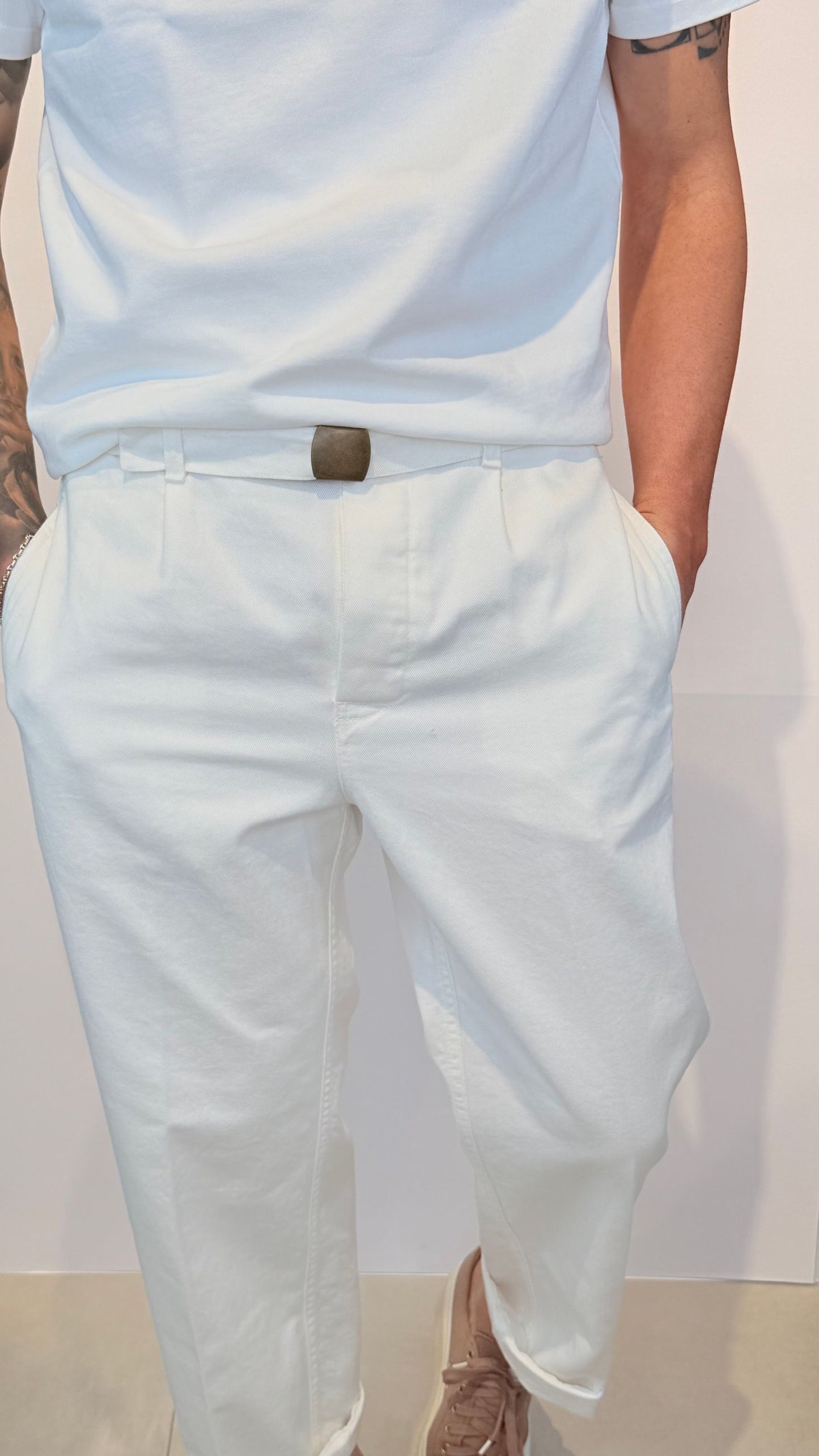 VICTOR/OFFWHITE - PANTALONE - PANAMA ROUTE