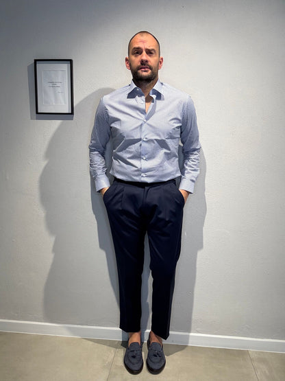 TRANIPOIS/BIANCOBLUCELESTE - CAMICIA - MAURIZIO TESSE