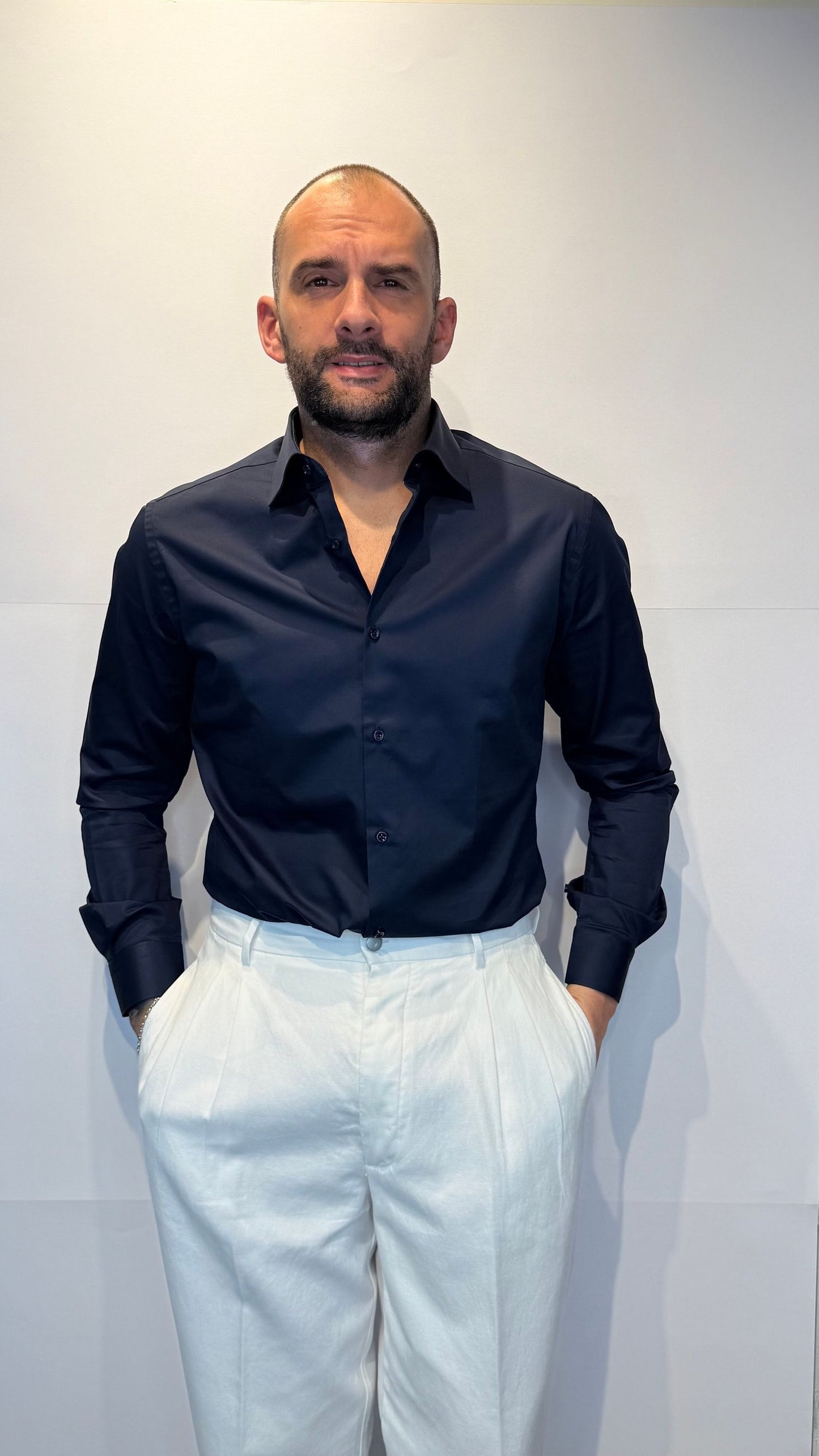 TWILL/BLU - CAMICIA - TESSE