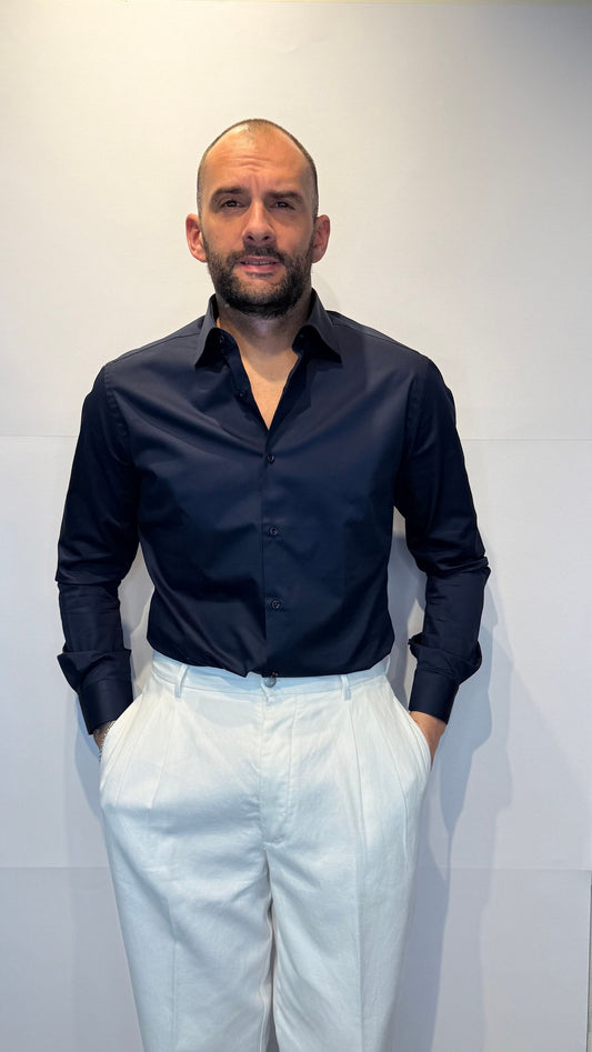 TWILL/BLU - CAMICIA - TESSE