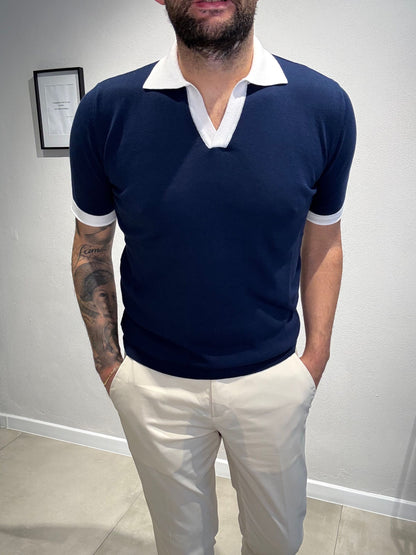 LD1277BICOLOR/BLUBIANCO - POLO DERBY M/M - ASHEVILLE