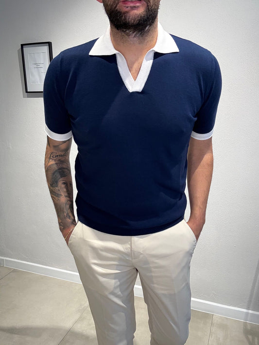 LD1277BICOLOR/BLUBIANCO - POLO DERBY M/M - ASHEVILLE