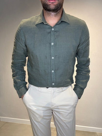 25S18CALINEN/ALOEGREEN - CAMICIA - PHILOTINTO