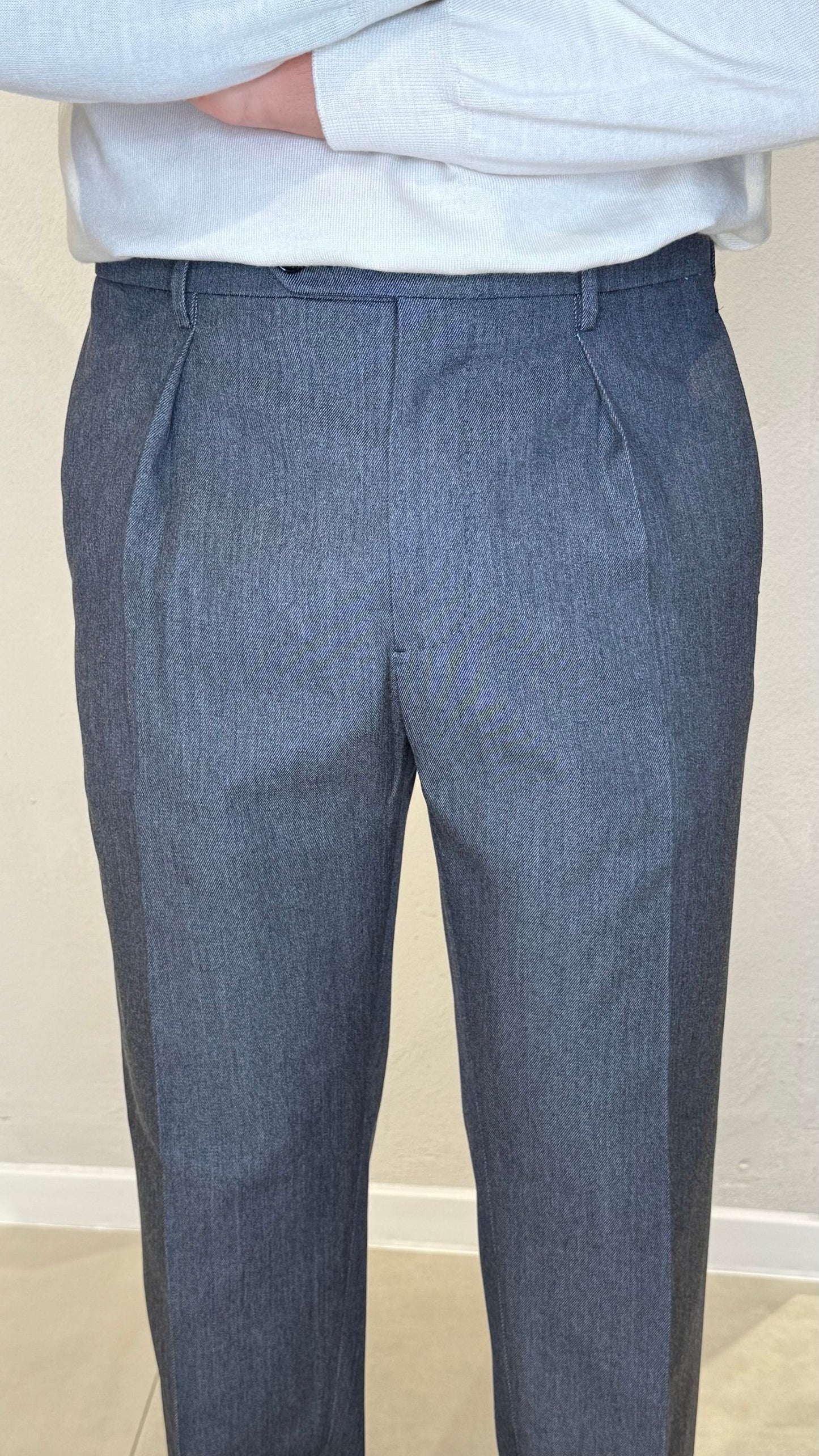 CHIAIALONGSB1201/DKGREY - PANTALONE - BERWICH