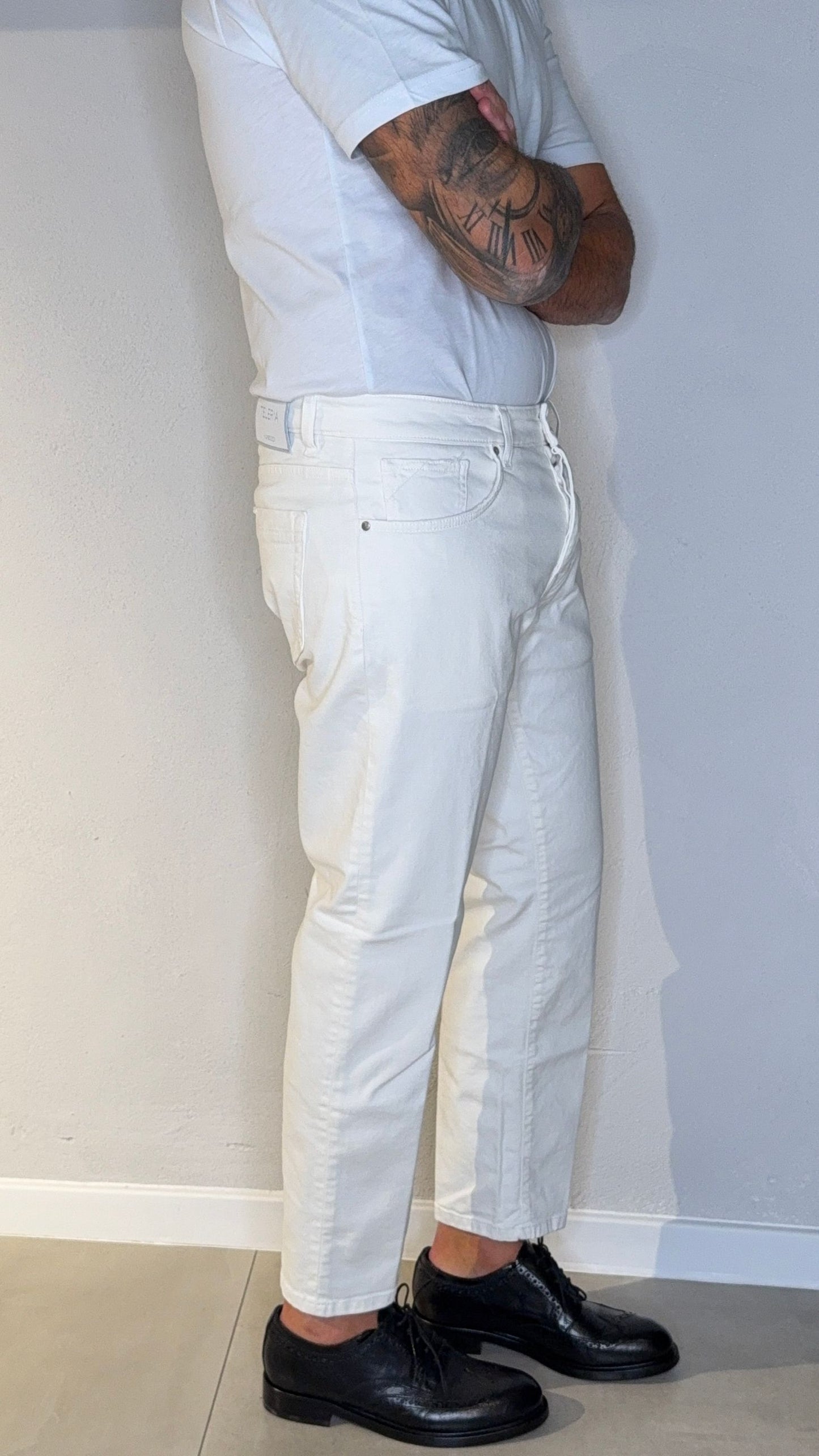 JIMMYOPUDZ/BIANCO - Jeans - TELERIA ZED