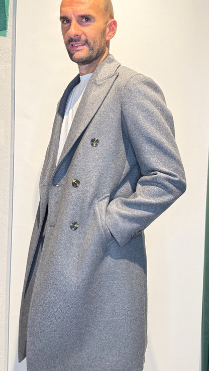 DOUDLECOAT/GRIGIO - CAPPOTTO - MARTIN ZELO