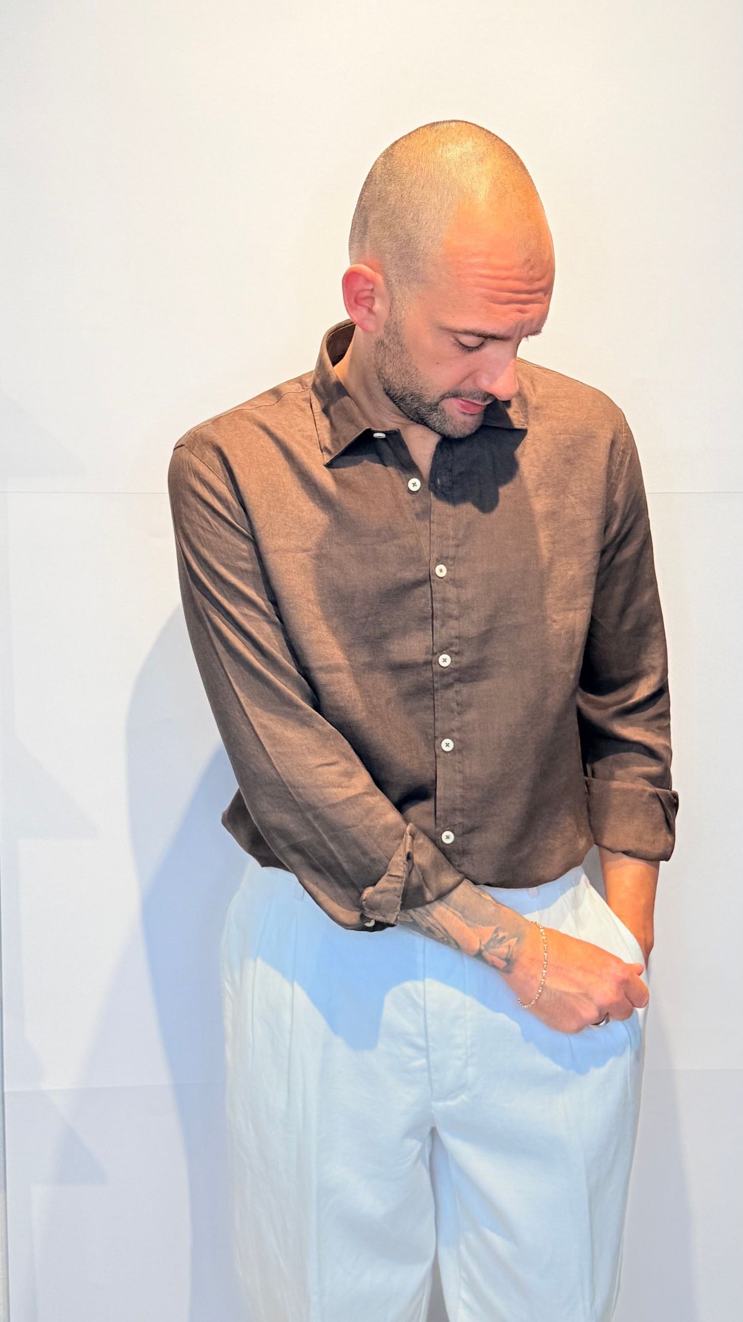 26S18CA-706DARKBROWN - CAMICIA - PHILOTINTO
