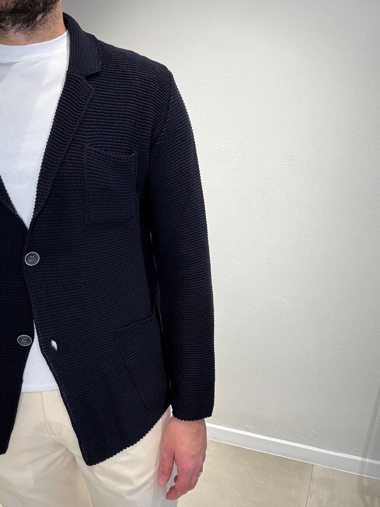 LD1285/BLU - CARDIGAN GIACCA - ASHEVILLE