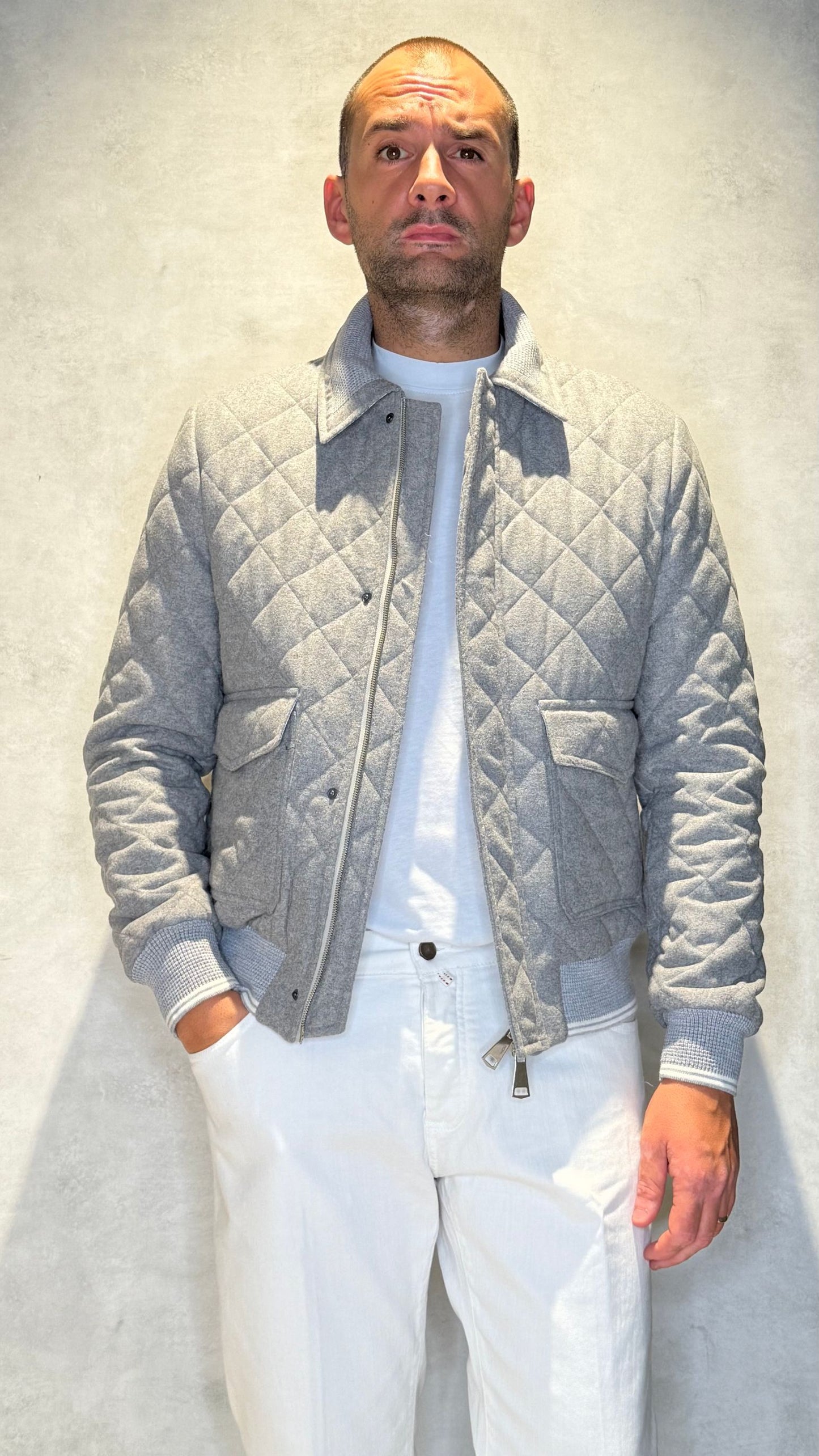 CWOOLTAP/GRIGIO - BOMBER - MARTIN ZELO