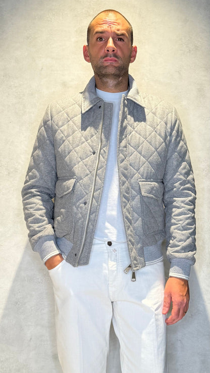 CWOOLTAP/GRIGIO - BOMBER - MARTIN ZELO