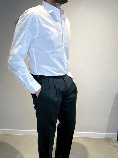GIOVANNIT109/VERDE - PANTALONE DOPPIA PENCE - VANDOM