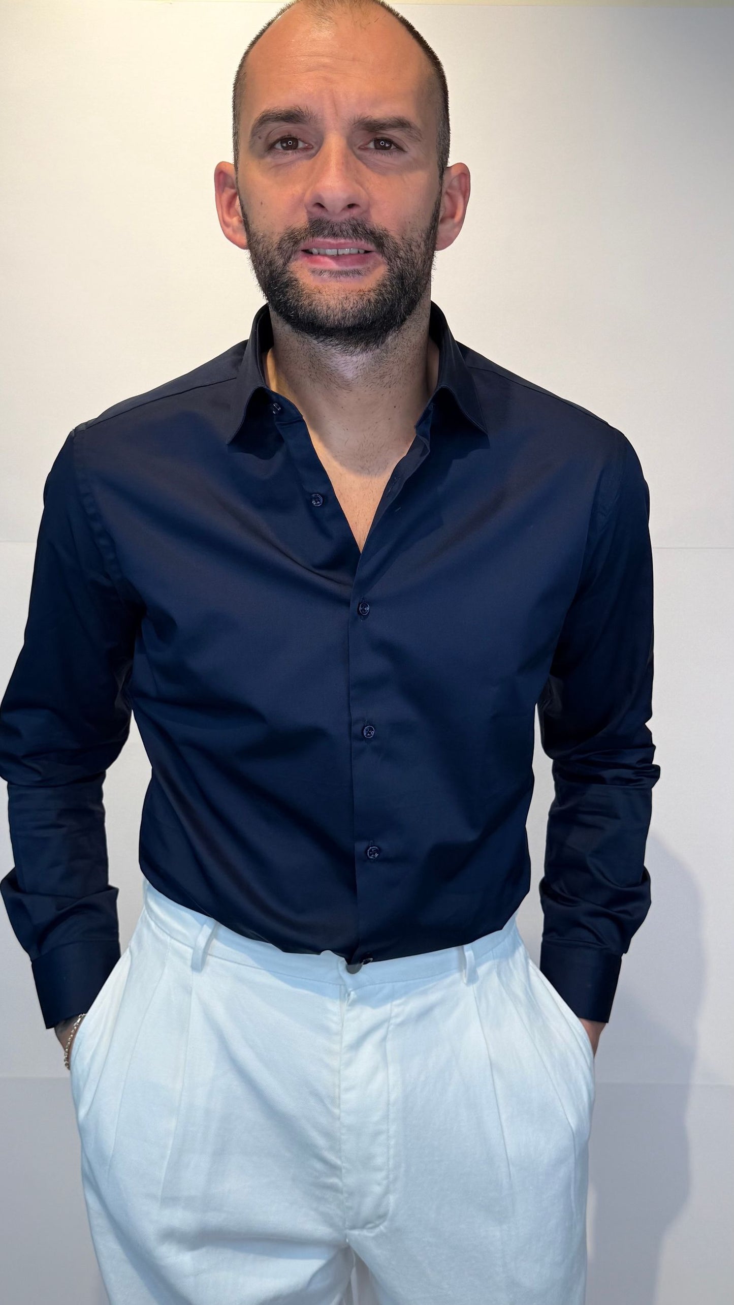 TWILL/BLU - CAMICIA - TESSE