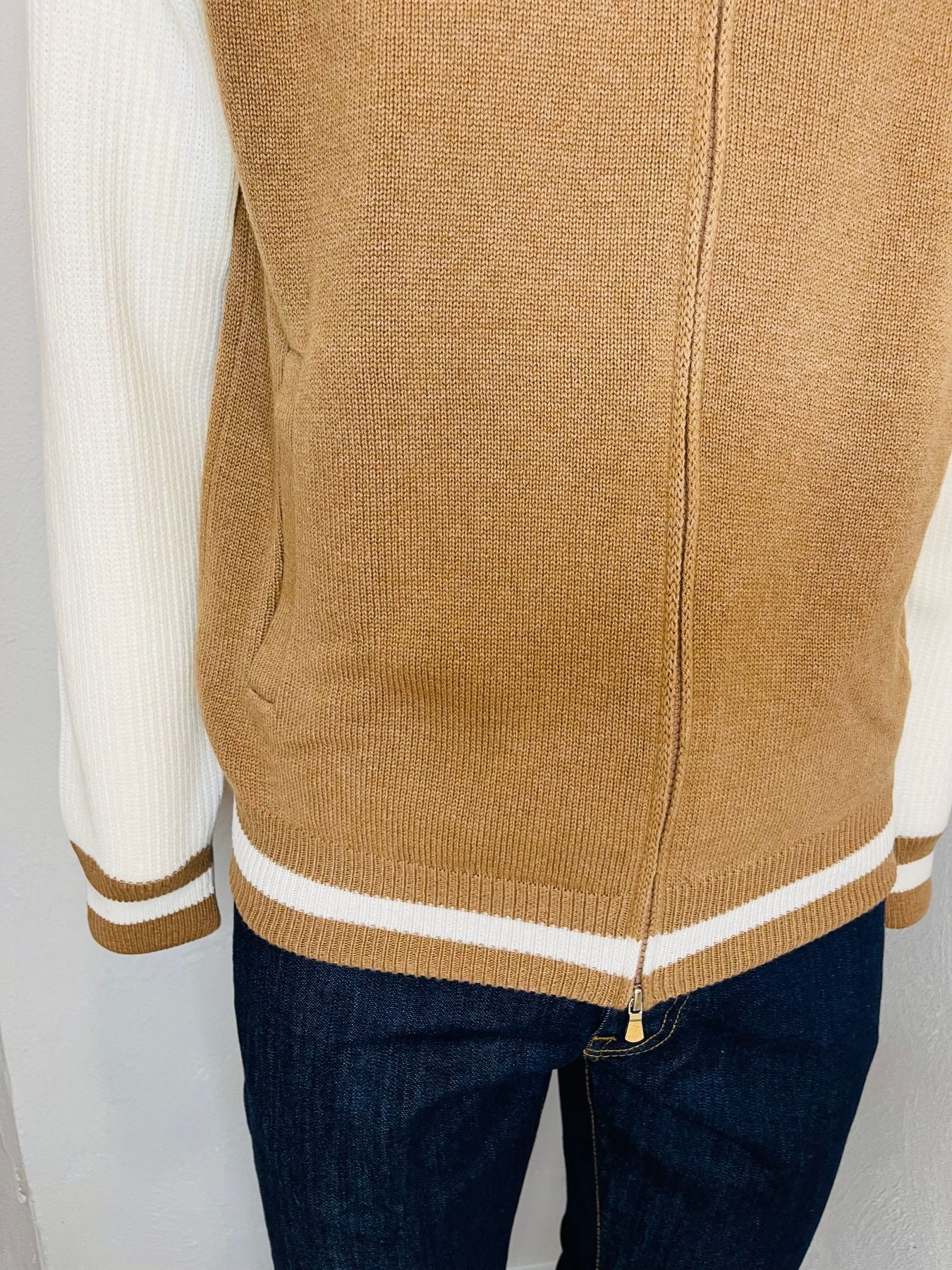 BICOLOR/ BEIGE+BIANCO - Bomber FW14/25 - aplomb