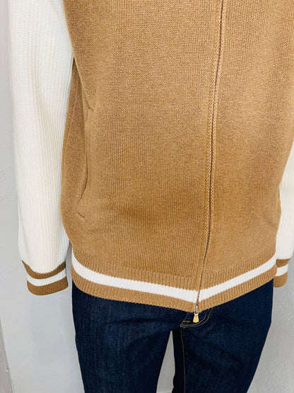 BICOLOR/ BEIGE+BIANCO - Bomber FW14/25 - aplomb