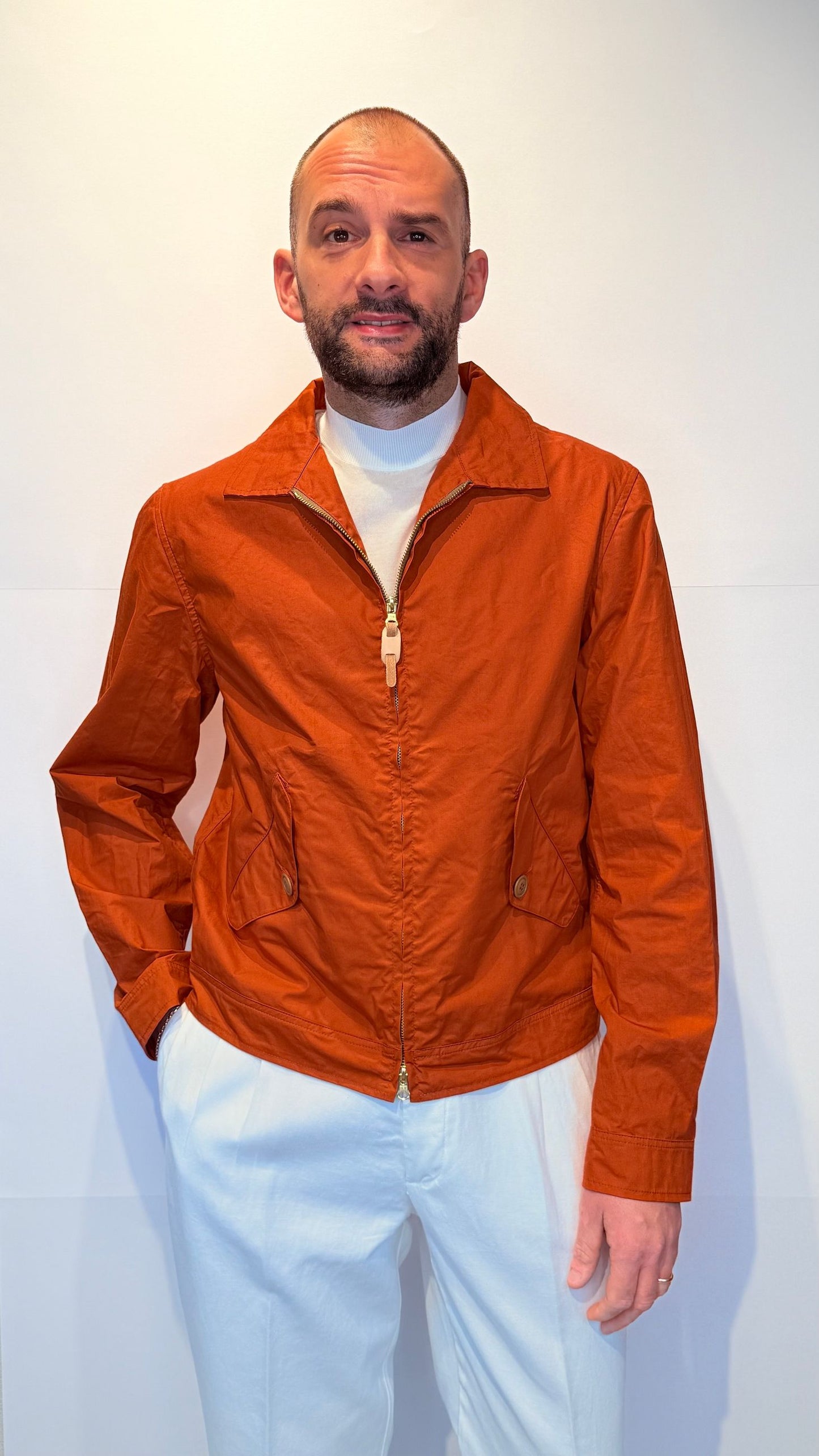 6024-CE/ORANGE - GIUBBINO - MANIFATTURA CECCARELLI