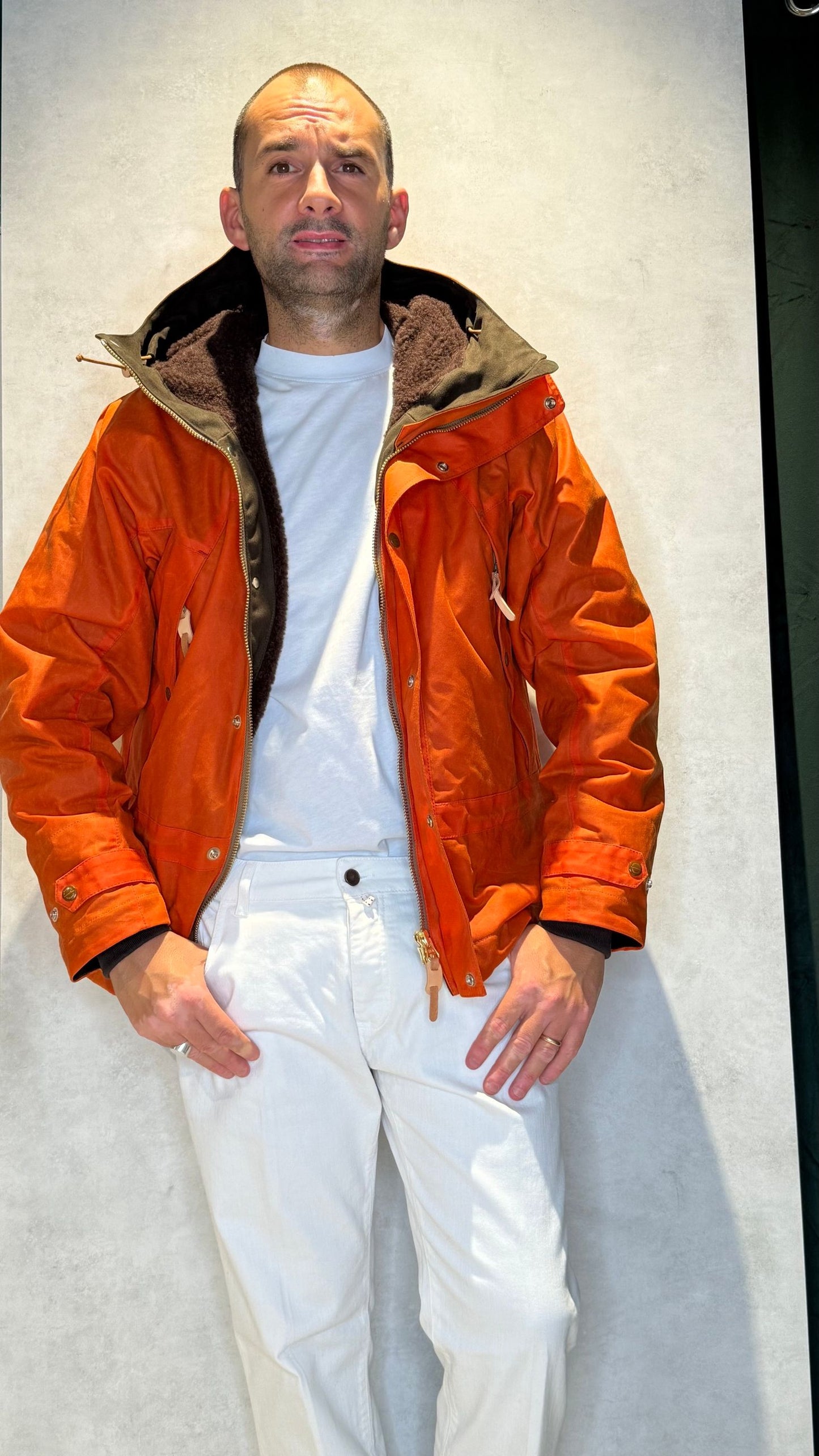 7003-WX/ORANGE - GIUBBINO - MANIFATTURA CECCARELLI