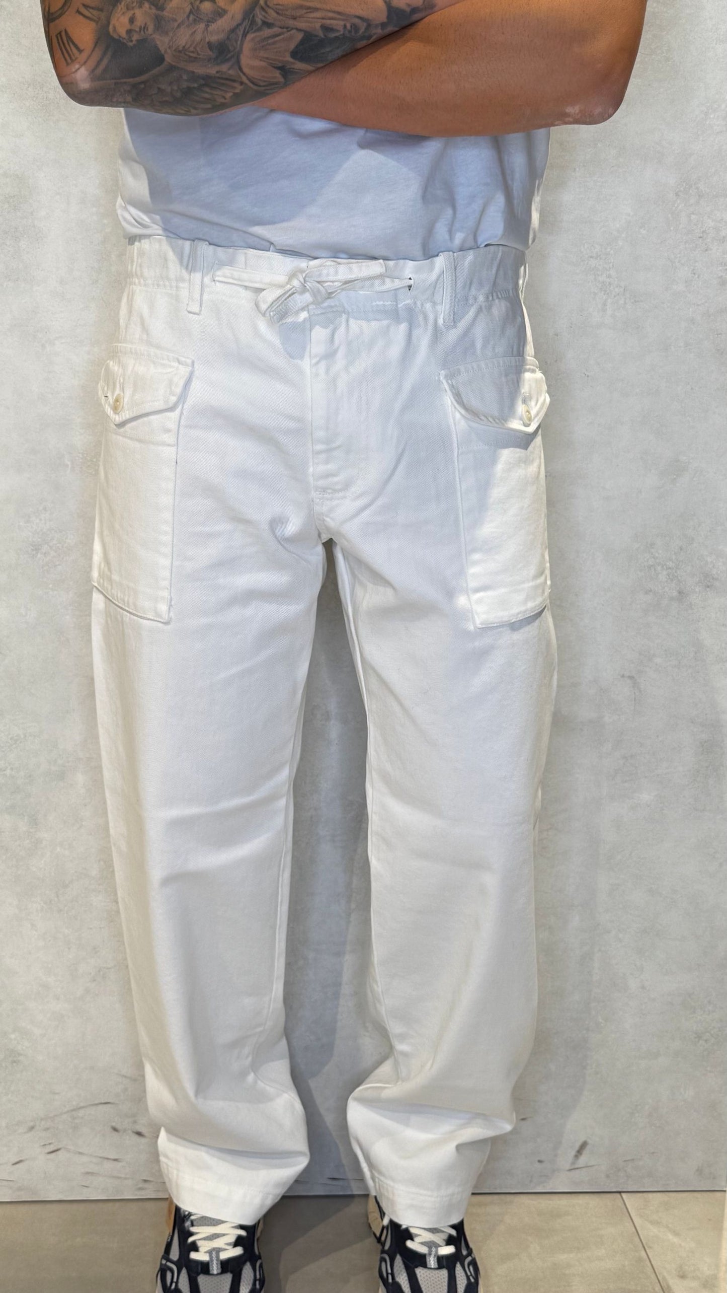 ETIENNE26/LATTE - PANTALONE - PANAMA ROUTE