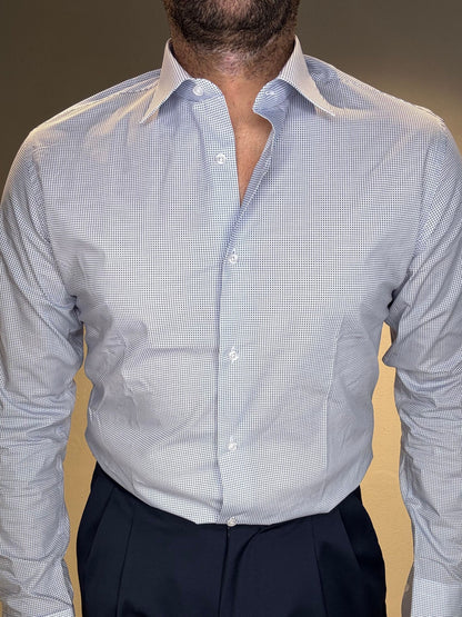 TRANIMICROELICA/BIANCOBLUFANTASIA - CAMICIA - MAURIZIO TESSE