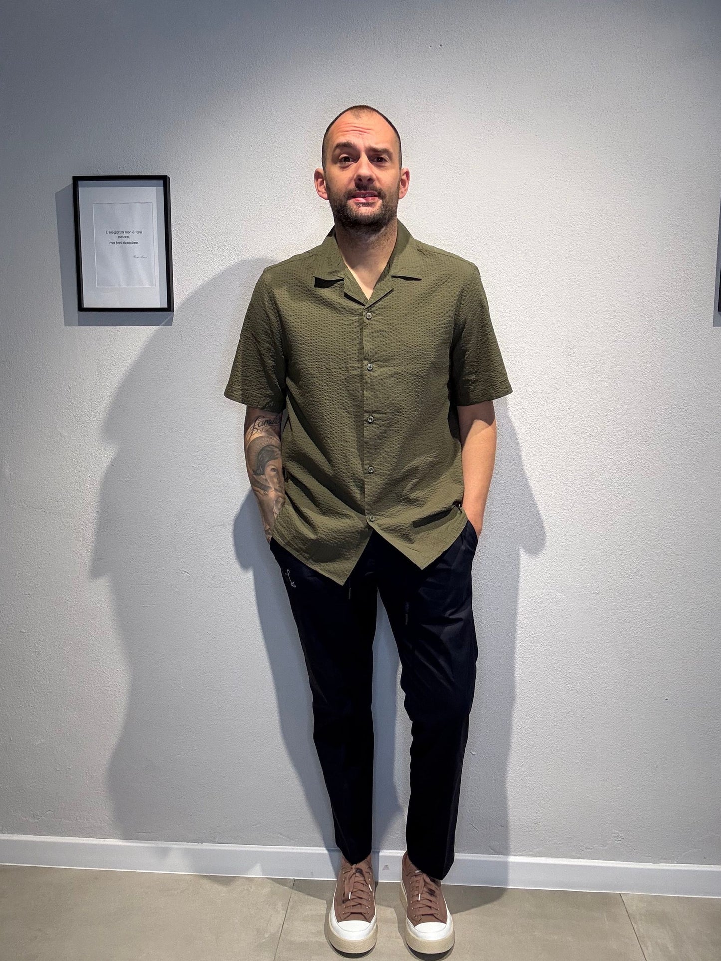 25S14CA/ARMYGREEN - CAMICIA - PHILOTINTO