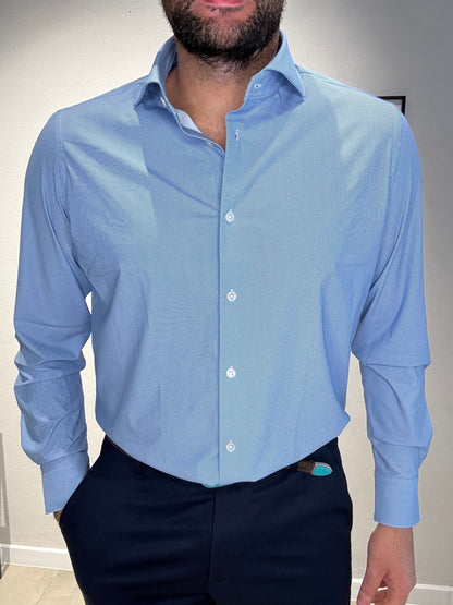 NETOXFORD/AR25SR11CA COL.BLUETTE - CAMICIA NO STIRO - ARCHIVIUM