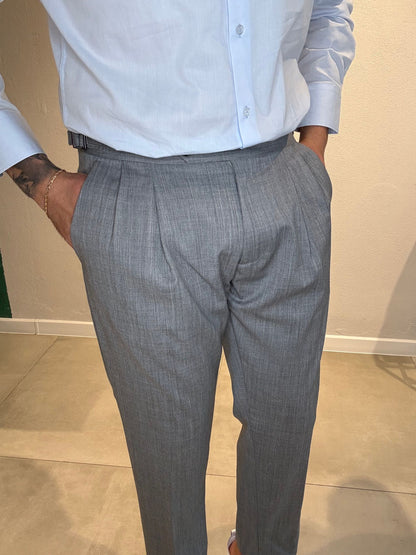 GIOVANNIT109/GRIGIOMEDIO - PANTALONE DOPPIA PENCE - VANDOM
