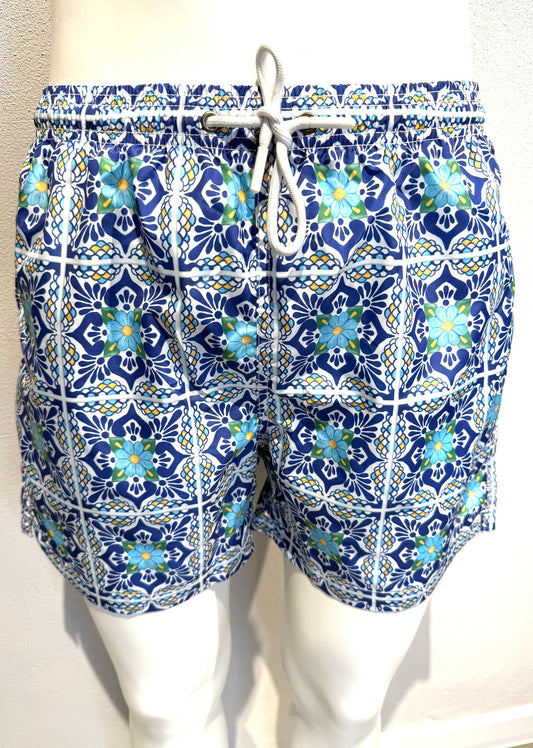 25S03BW/PL305/MAIOLICHE/BLUE - COSTUME - PHILOTINTO