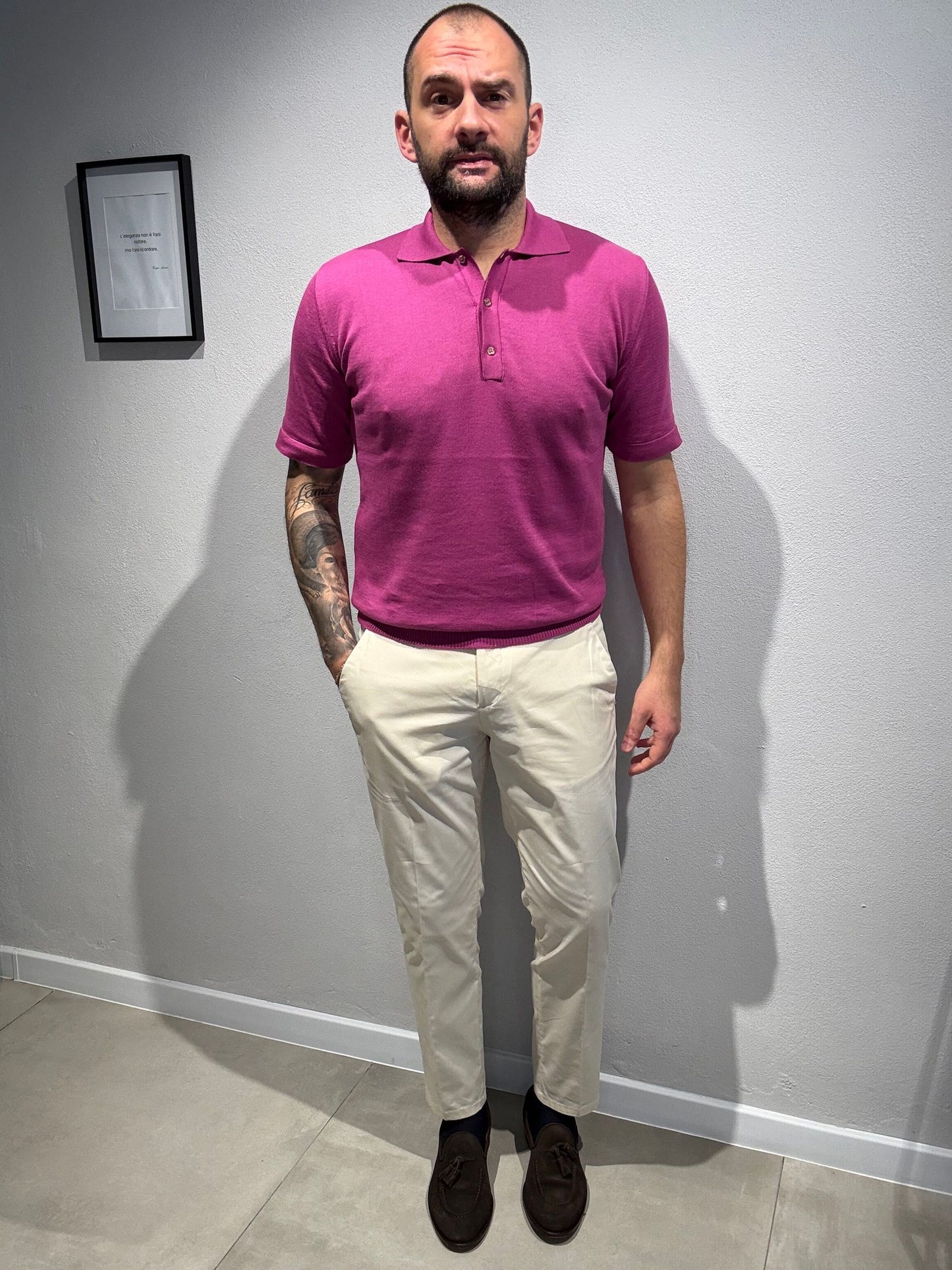 LD1277/FUXIA - POLO 3 BOTTONI - ASHEVILLE